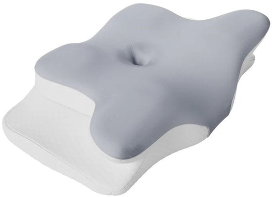 Nekkussen - Memory Foam - Wit / Grijs - Set van 2