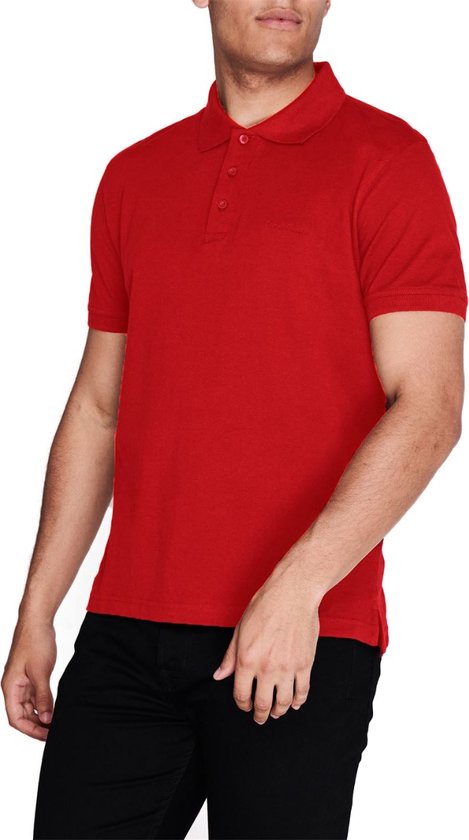 Pierre Cardin - Heren Polo SS Classic Polo - Rood - Maat XL