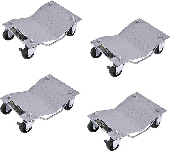 Coast Auto Verplaatstrolley - 4 Stuks - Max 680 kg per stuk - Metaal