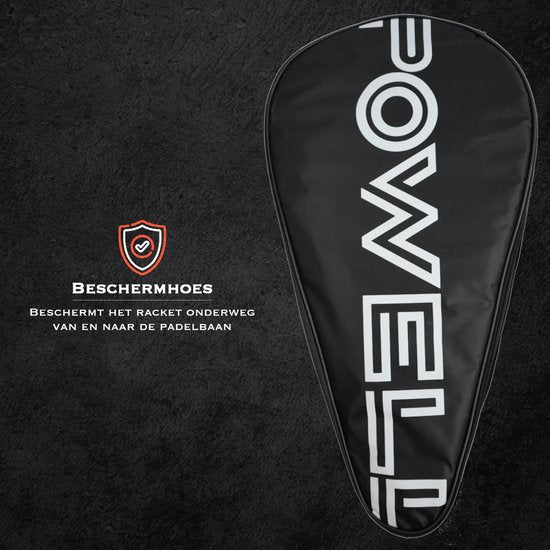 POWELL Padel Racket - Druppelvorm - 3K Carbon - incl. hoes