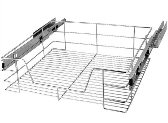 Casaria Lade - Telescopisch Voor 60cm Kastbreedte 57x44x14cm - Zilver