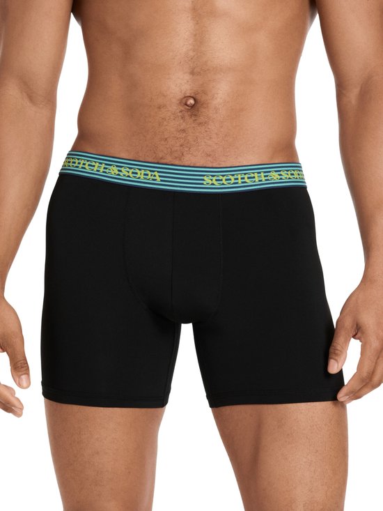 Scotch & Soda Active Stretch Boxer Briefs – Heren – Navy/Grijs/Zwart – 3-pack – Performance Fit Maat M