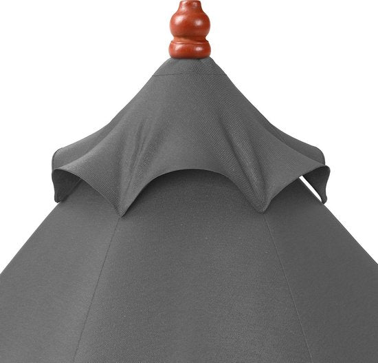 Kingsleeve Parasol 330cm – UV Bescherming 80+ Waterafstotend - Antraciet