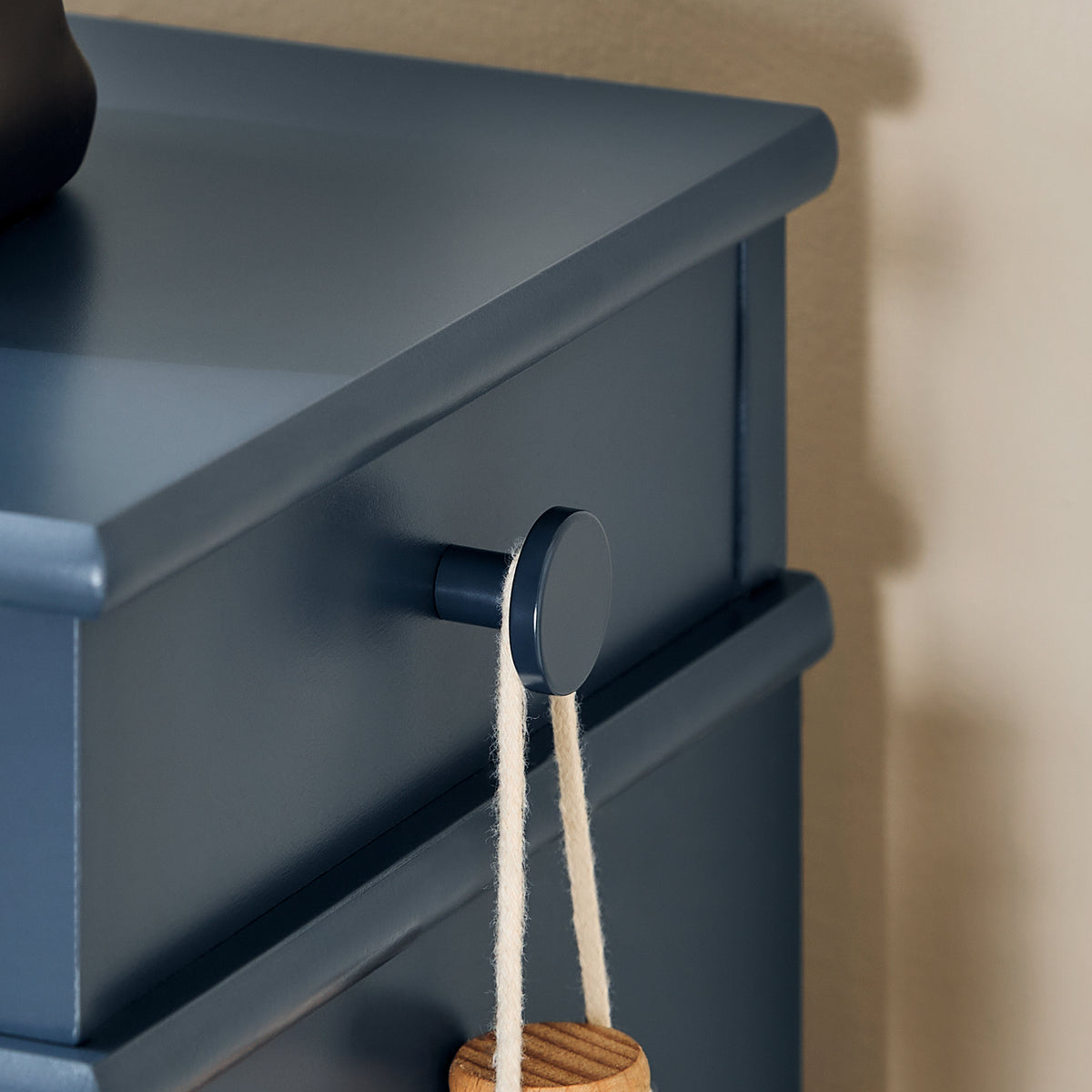 SoBuy Schoenenkast met Zitkussen en Opbergruimte - Blauw - 60 x 24 x 52 cm