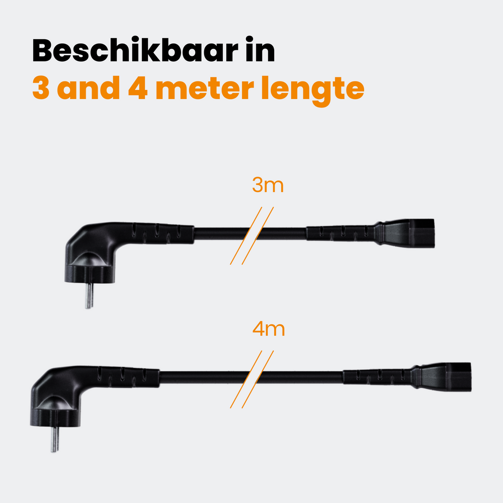 Moovv Stroomkabel – 3 Meter – Puur Koperdraad – Universeel voor Moovv Loopbanden