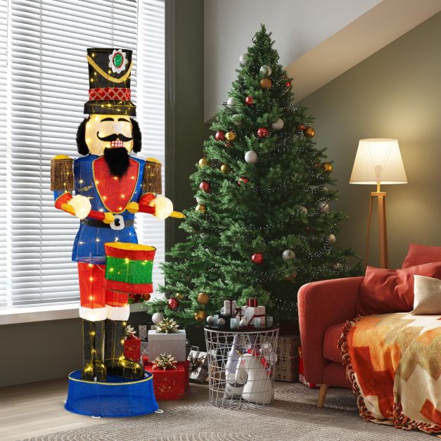 Soldaat met Trommel – 185 cm | Verlichte Kerstdecoratie met 100 LED-lampjes