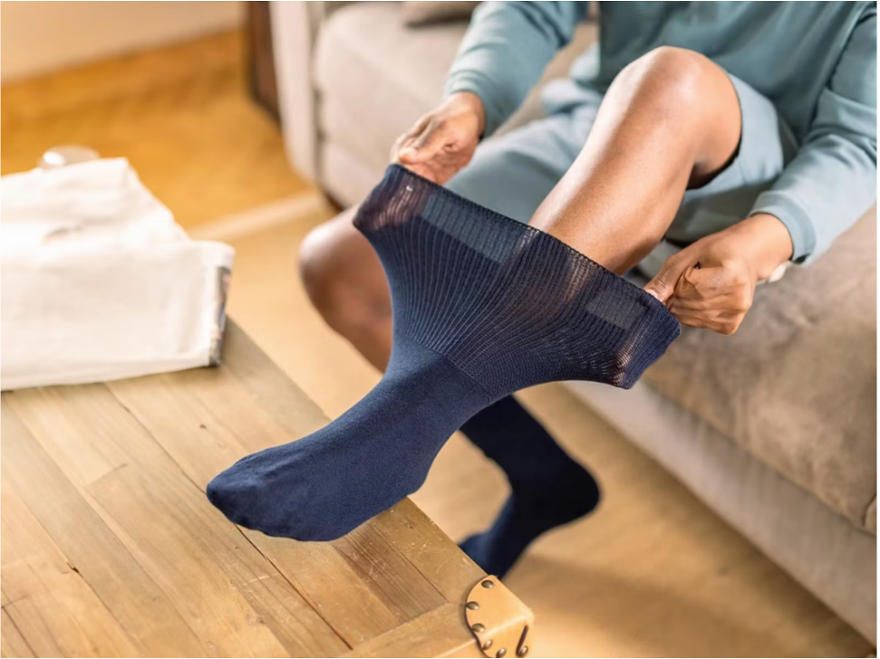 Bamboo Diabetes Sokken - Ideaal bij Trombose - Unisex - 3 Paar - Navy - Maat 35-38