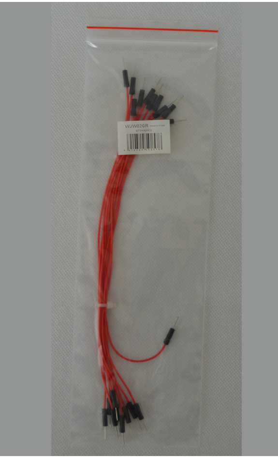 Jumper Wire Set, 10Pcs / Kit, 20 Cm Long, Red Color