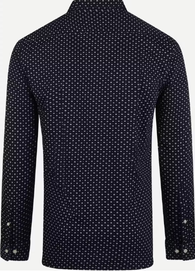 McGregor Indigo Overhemd Heren Navy – Regular Fit – 100% Katoen – Maat L