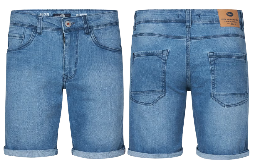 Petrol Industries Russel Denim Shorts – Medium Vintage – Maat XXXL – Korte Broek Heren