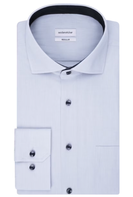 Seidensticker Spread Kent Business Shirt Regular Fit - Maat 41 - Lichtblauw - 100% Katoen
