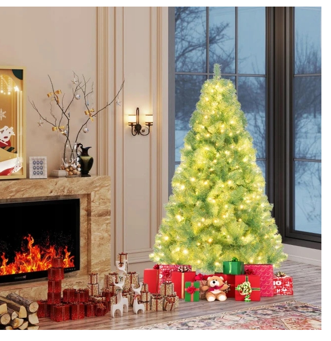 Coast Kunstkerstboom CM25183DE-GNS – 180 cm – Groen met 688 Takken en 250 LED Lichtjes – Voor Binnen – Uitklapbaar en Decoratief