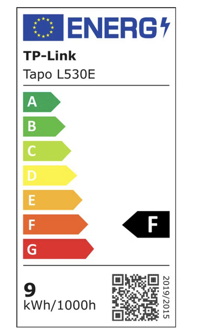 Tapo Wifi LED Lamp L530E E27 A60 115 × 60 mm – Instelbare wit- en lichtkleuren
