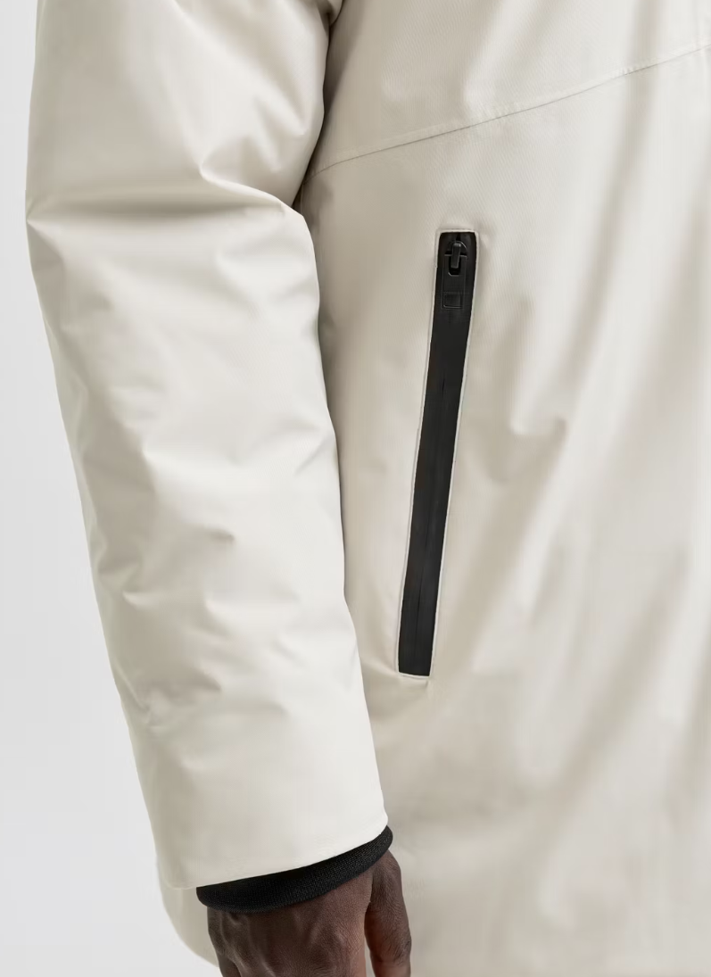 Jack & Jones Planet Parka Herenjas – Maat M – kleur Cream