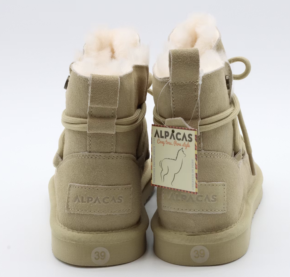 Alpacas Winterboots W66C0112B – Dames – Sand – Maat 37