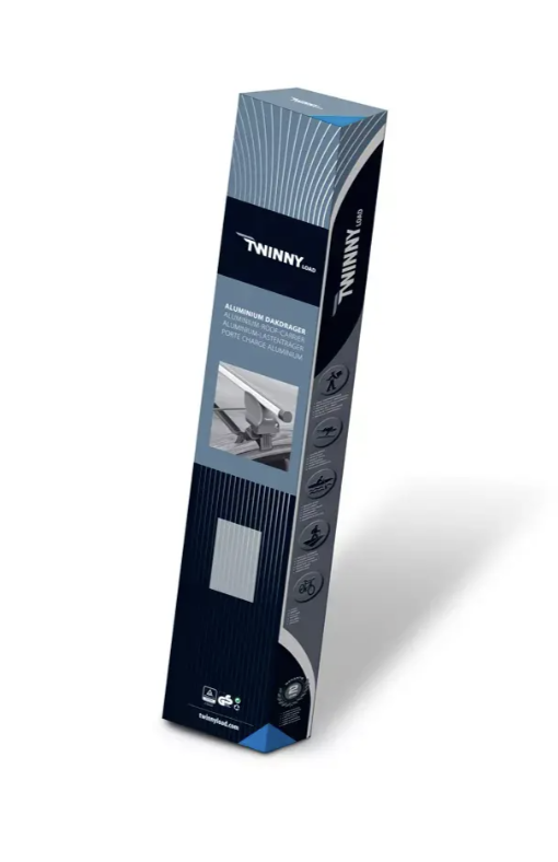 Twinny Load Dakdragerset A99 Aluminium - Zilver - Voor Originele Dichte, Gesloten of Open Railing