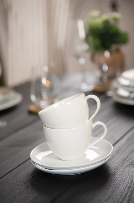 vivo - Villeroy & Boch GroupBasic White koffiekop - Premium Porselein set van 6 stuks - Wit