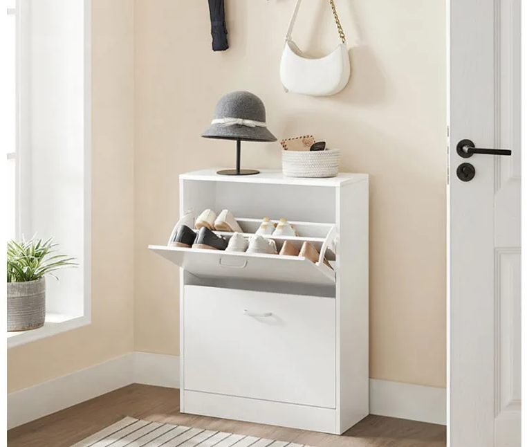 Home & Comfort Stijlvolle en compacte schoenenkast met 2 laden