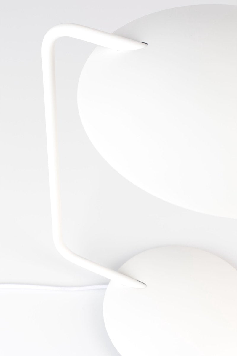 Zuiver Pixie Ijzere Bureaulamp - Wit - Snoerlengte 1.60 m - 230 V - 3W - 30x25x38.50