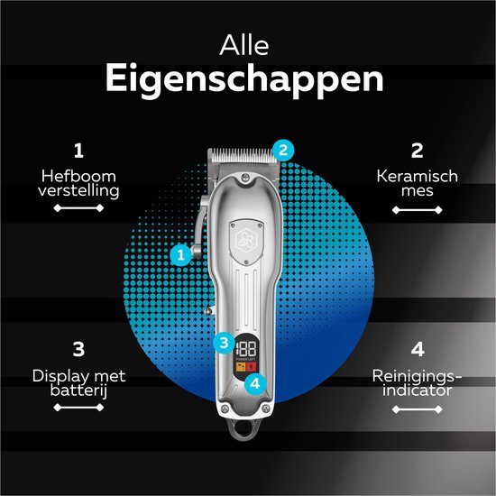 Beeperfect - Professionele Draadloze Tondeuse Mannen - Inclusief Neustrimmer
