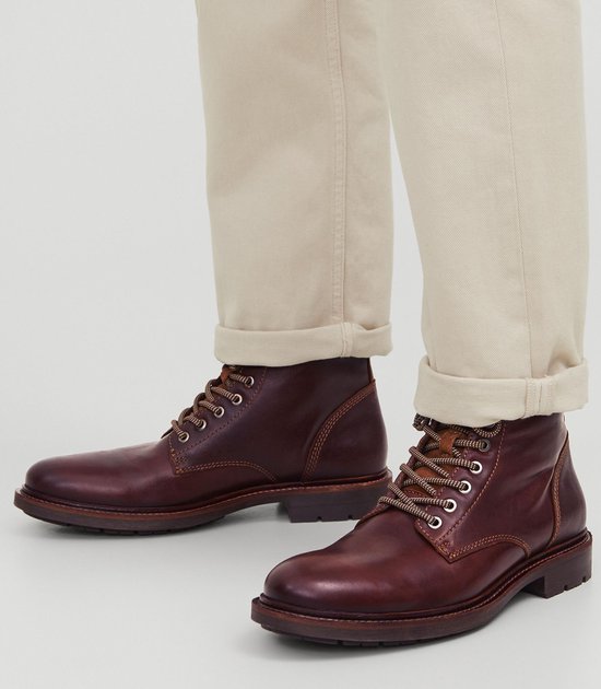 JACK&JONES - JFWTANNER LEREN LAARS SN - Heren - Laarzen - maat 43