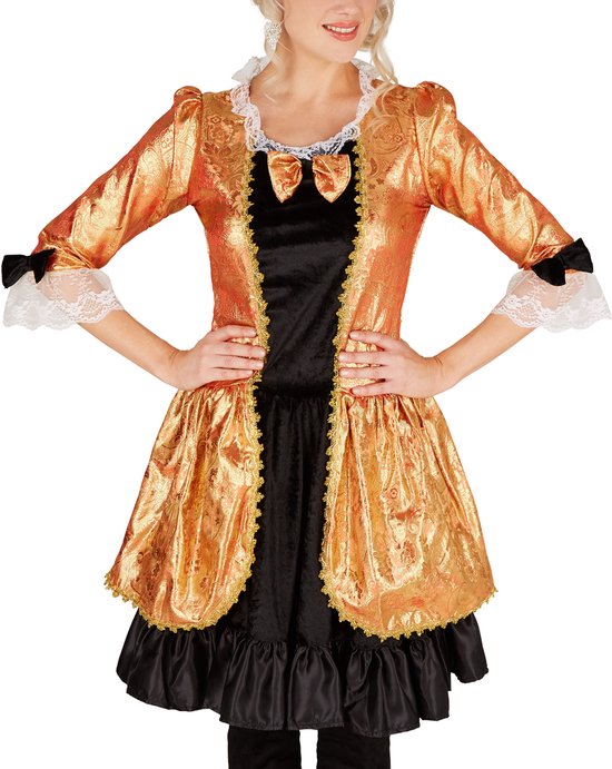Dressforfun Barokprinses M - verkleedkleding kostuum halloween verkleden feestkleding carnavalskleding carnaval feestkledij partykleding - 301385