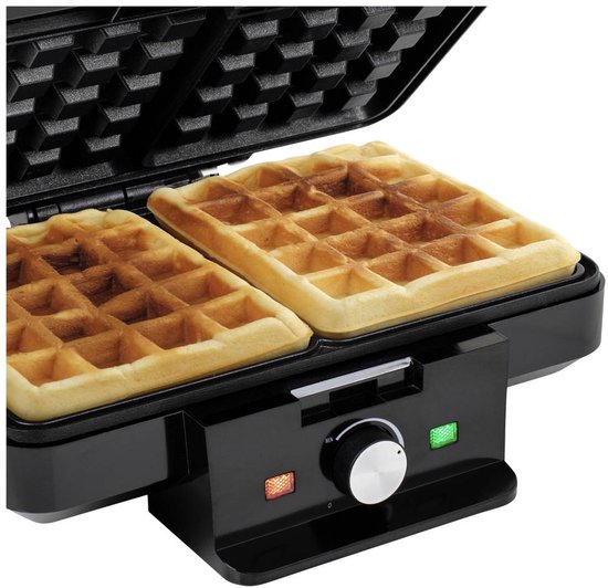 Tristar Wafelijzer - WF-1165 - 1000W - 2 wafels - Anti aanbaklaag - PFAS-vrij