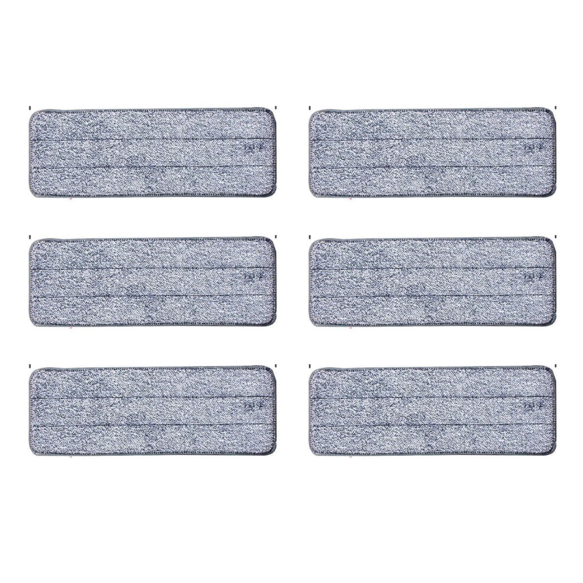 Coast Microvezel Mop Pads Set - herbruikbaar - geschikt voor nat en droog reinigen - wit en grijs - 35,5 x 11 cm