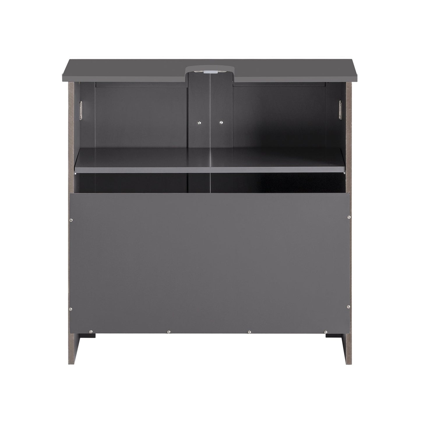 SoBuy 2-Laags opbergkast - 60 X 29 X 60cm - Grijs