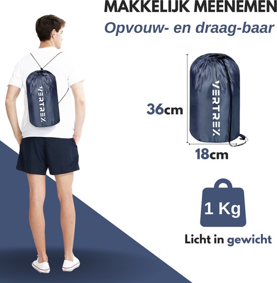 Vertrex Tri-Season Adventure Mummy Slaapzak - Slaapzakken Volwassenen - Kamperen - Blauw