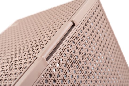 Curver Kaya Wasmand met deksel - 60L - 38x29x58,5 cm - Warm Taupe