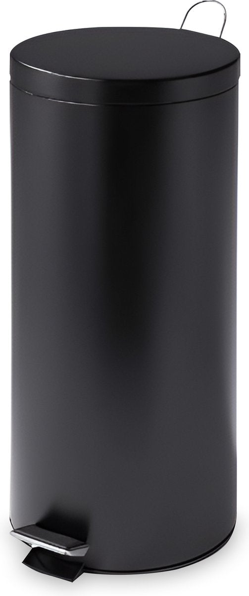Bayt Pedaalemmer 30 liter met uitneembare binnenbak - 29 x 29 x 65 cm - Zwart