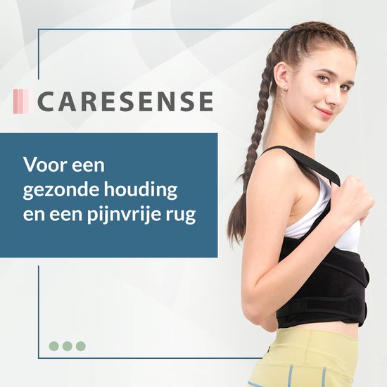 Caresense Rugbrace Man & Vrouw verstelbaar - Postuur corrector - Schouderbraces - Houding correctie brace - maat L