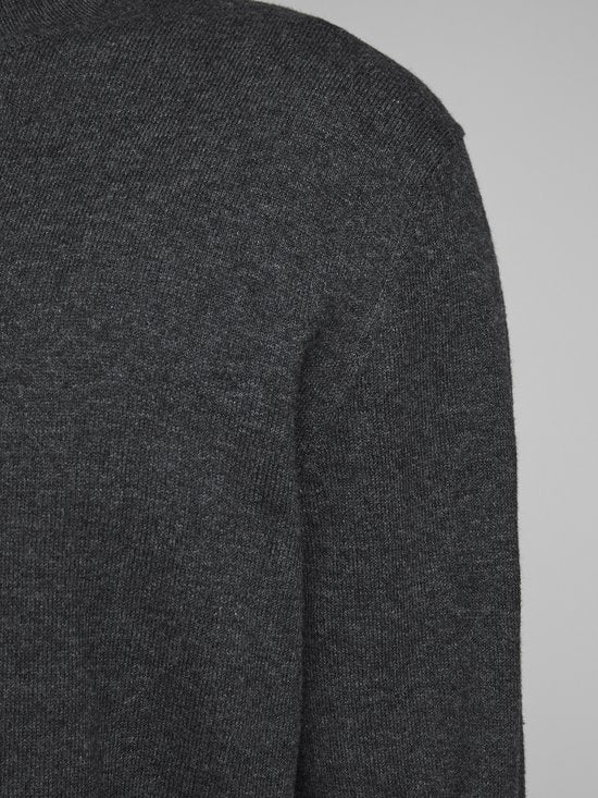 Jack & Jones - Heren Trui Emil Knit Roll Neck - Grijs - Maat XXL