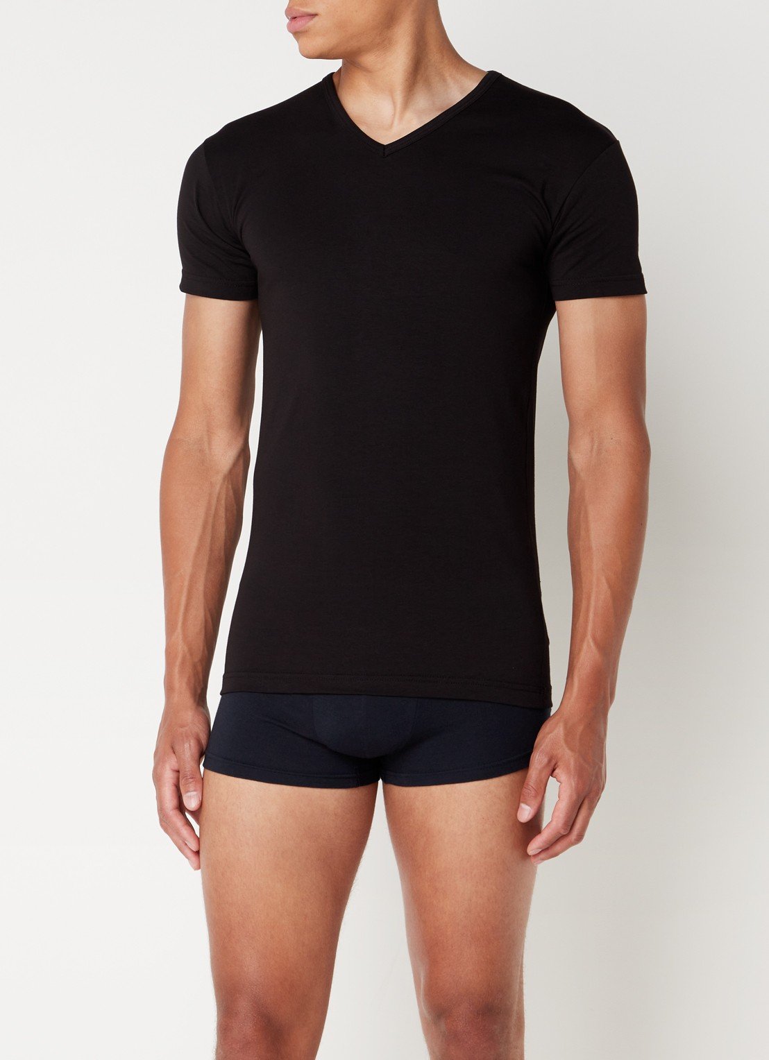 Alan Red – 4x Ottawa T-Shirt – Body Fit & Zacht Stretchkatoen – Zwart – Maat L