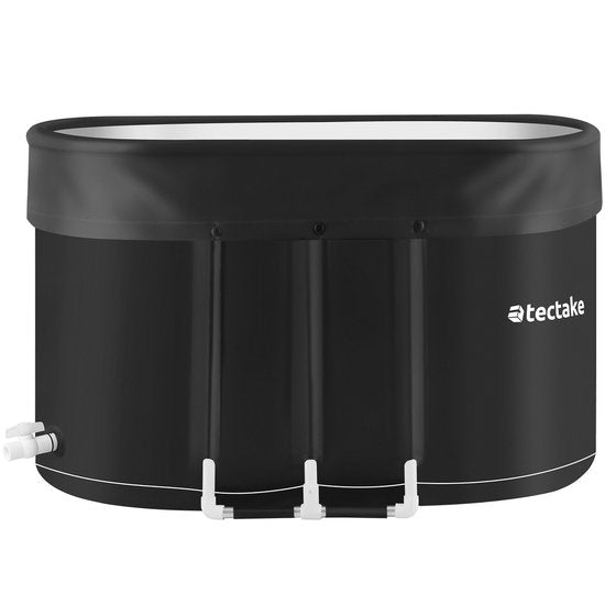 tectake® IJsbad Espoo - Ice Bath - Zitbad - 105 x 70 x 66 cm - 375 Liter - Opvouwbaar IJsbadkuip met Aluminium Frame en Beschermhoes - 3-voudige Isolatie - Inclusief Draagtas en Waterkussen