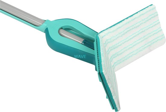Leifheit Picobello vloerwisser M Micro Duo met steel - 33 cm wisbreedte - turqouise - grijs