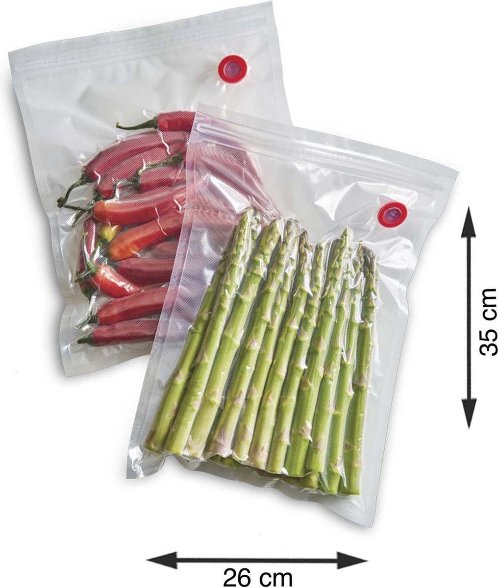 Solis Ziplock Vacuümzakken - 26 x 35 cm - Vacuumeerzakken - 10 stuks