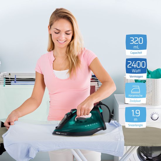 VAIVE TurboSteam 2400 Strijkijzer - Stoomstrijkijzer - Iron - stoomstrijkijzers - 2400W - 320 ML Watertank - Stoomstootfunctie