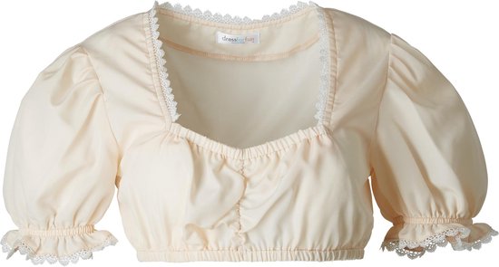 Dressforfun Dirndlblouse Anni L - verkleedkleding kostuum halloween verkleden feestkleding carnavalskleding carnaval feestkledij partykleding - 303047