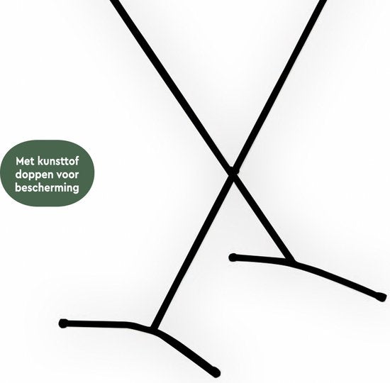 BRASQ Droogrek Staand Zwart - 8 meter - Wasdroger - Inklapbaar Wasrek - Staand Droogrek - Droogrekken - 90x53x83 cm