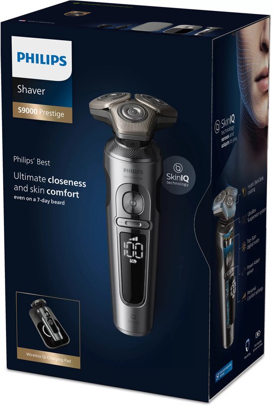 Philips Shaver S9000 Prestige SP9871/22 Elektrisch scheerapparaat met SkinIQ, nat en droog