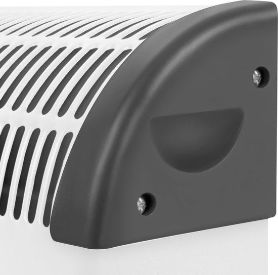 VONROC Elektrische kachel – Convectorkachel met ingebouwde radiator ventilator – 3 standen: 750W/1250W/2000W – Regelbare thermostaat – Verwarmt ruimtes tot 24m2 - Extra stevige behuizing - Wit