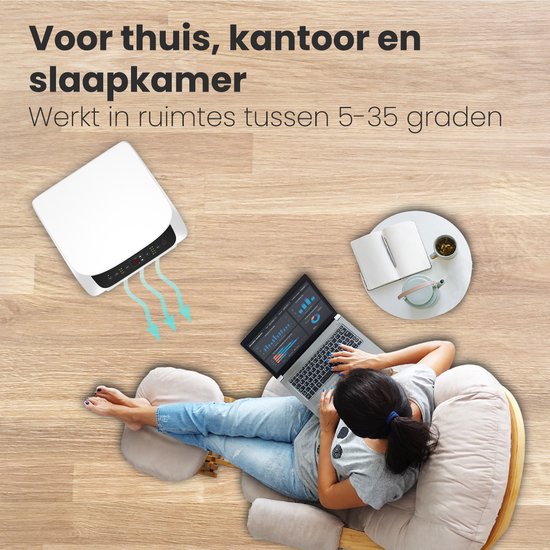 Auronic Mobiele Airco - 10.000 BTU - 4-in-1 - Airconditioning met 2 Raamafdichtingskits - Ventilator - Ontvochtiger - tot 25m² koelen