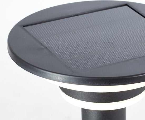 Brilliant Garvina - Buiten sokkellamp - Hoogte 85 cm- LED 3W - Solar - 430 lm - 3000K - IP44 - zwart
