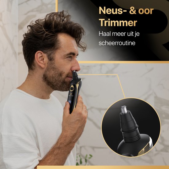 Wellshave 4 in 1 Scheerapparaat Elite - Scheerapparaat voor Mannen - Met Trimmer en Neustrimmer - Elektrische scheerapparaat - Scheren - Baardtrimmer