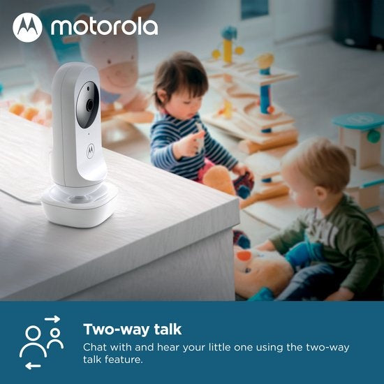 Motorola Nursery Babyfoon - met Camera - VM34 - 4.3-Inch Kleurendisplay - Infrarood Nachtzicht - Terugspreekfunctie - Slaapliedjes