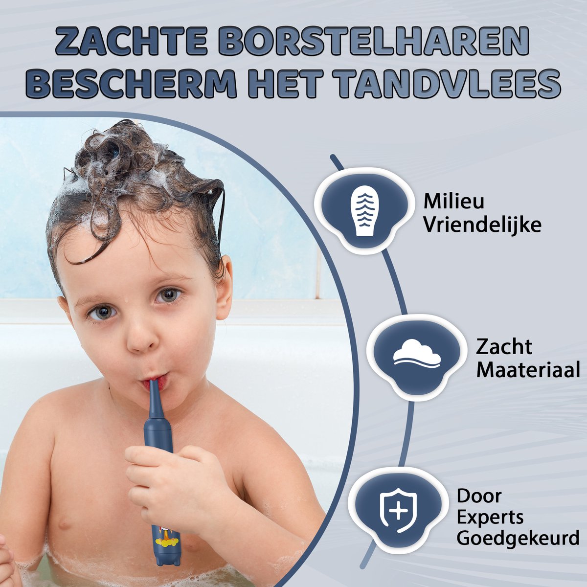 Sweet Sprout Sonische Elektrische Tandenborstel Kinderen - Baby en Peuter - Inclusief 3 opzetstukken en timer - 0 t/m 4 jaar
