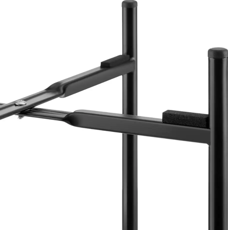 tectake Plantenstandaard Mine – Set van 2 – Gepoedercoat Staal – Zwart