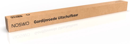 Noswo Gordijnroede - Uitschuifbaar - 183 tot 366 cm - Gordijnstang - Gordijnrails Compleet - Metaal - 300cm - Zwart